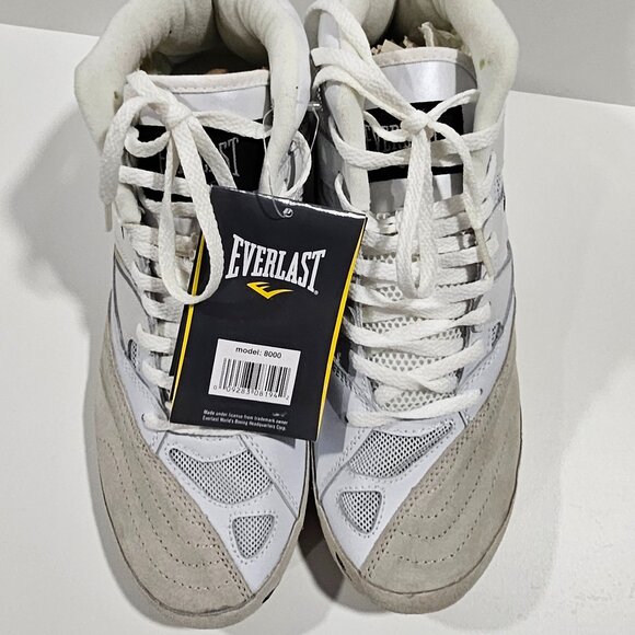 Everlast Boxing Shoes Men’s 9M Model 8000 White NWT - Picture 3 of 8